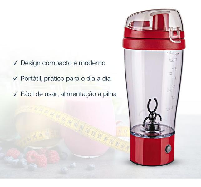 Imagem de Copo Mixer 450ml Para Bebidas Geladas Á Pilha Euro Home