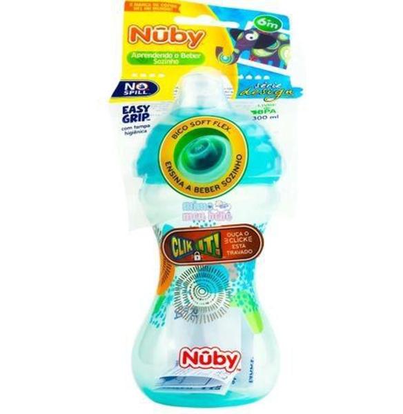 Imagem de Copo nuby apre. beber sozinho azul 300ml