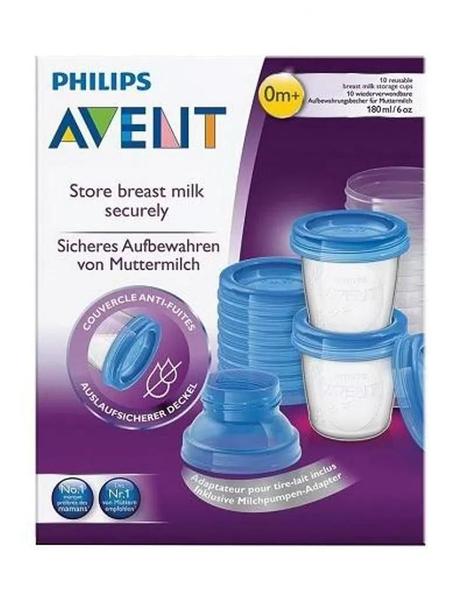 Imagem de Copo Para Armazenamento De Leite Materno Philips Avent Kit C/ 10 Unidades