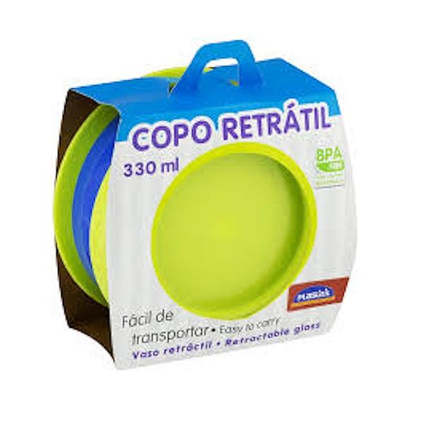 Copo para Crianças Retrátil de 330ml encolhe Super Portátil p/ Levar na Bolsa - Plasútil Imagem de Copo para Crianças Retrátil de 330ml encolhe Super Portátil p/ Levar na Bolsa