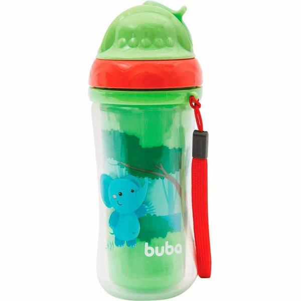 Imagem de Copo Parede Dupla com Canudo - 250ml - Animal Fun - Buba