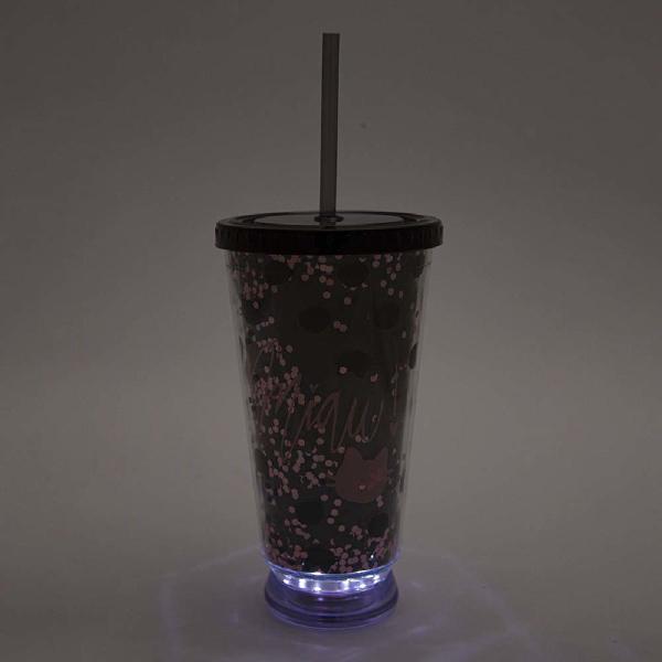 Imagem de Copo Personalizado Canudo Led Twister Shake Colorido 500ml