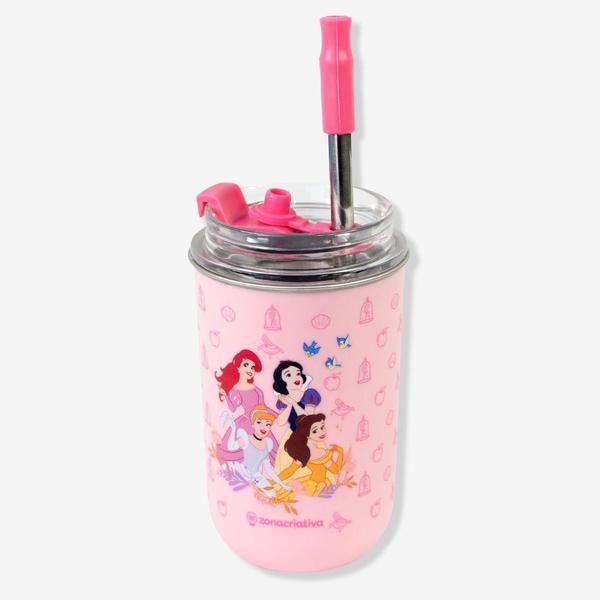 Imagem de Copo Princesas Neo com Canudo 300ml