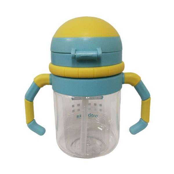 Imagem de Copo Robot Transição infantil com canudo em Silicone 380ml