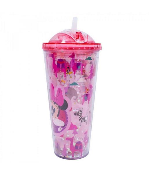 Imagem de Copo Rosa Minnie Cubos Gelo Artificial 600ml - Disney