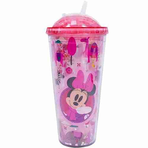 Imagem de Copo Rosa Minnie Cubos Gelo Artificial 600ml - Disney