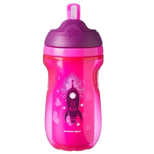 Imagem de Copo Rosa Nave Espacial com Canudo, 12 Meses +, Tommee Tippee