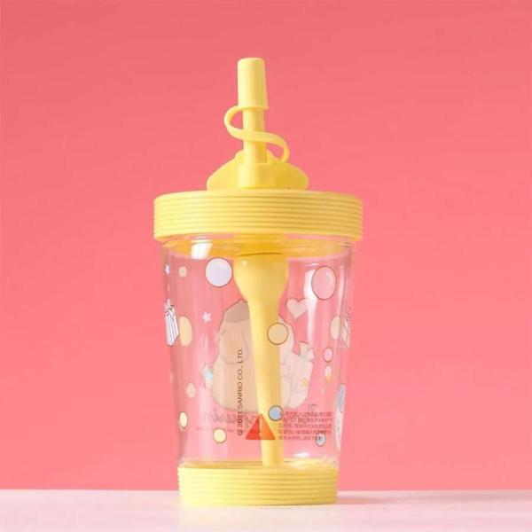 Imagem de Copo Sanrio Pompompurin Miniso 535ml Canudo Reutilizável