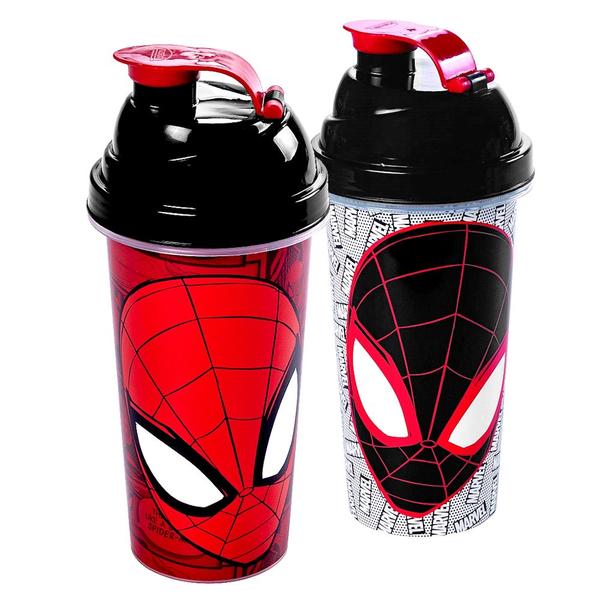 Imagem de Copo Shake Academia Esportes e Hidratação Spiderman 580ml