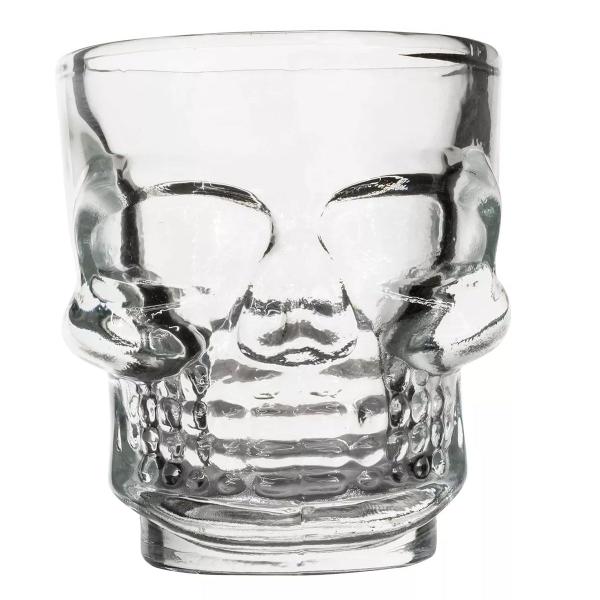 Copo Shot Caveira de Vidro 45ml para Dose Drinks - Class Imagem de Copo Shot Caveira de Vidro 45ml para Dose Drinks