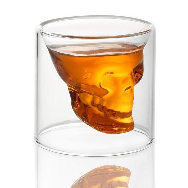 Imagem de Copo Shot Caveira P/ Dose 75Ml Tequila Whisky Cristal Skull