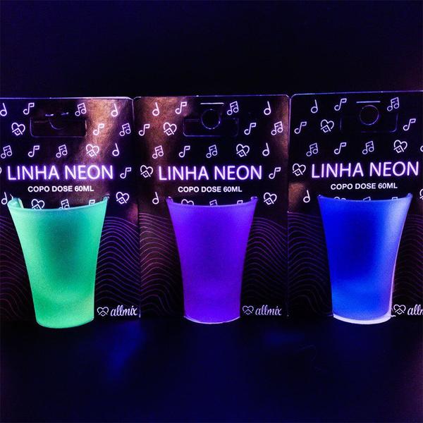 Imagem de Copo Shot Neon Fluorescente - Amarelo - 60 mL - 1 unidade - AllMix