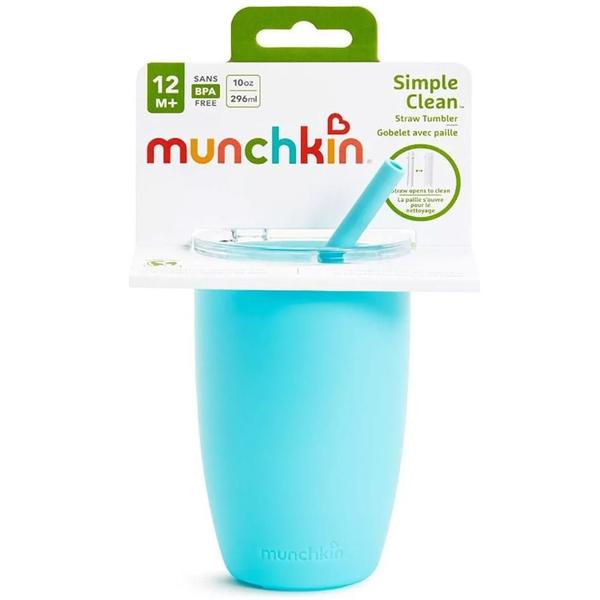 Imagem de Copo Simple Clean Canudo 296ml +12meses Azul Munchkin