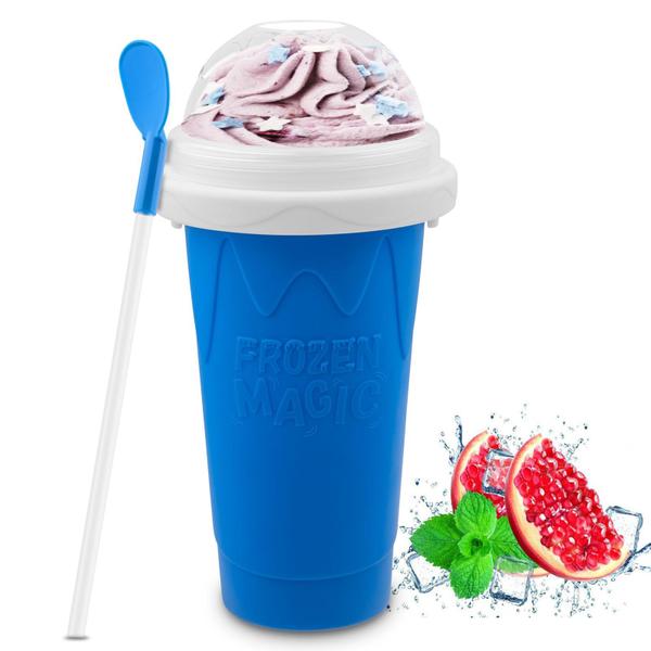 Imagem de Copo Slushie Maker Cup Fanlory DIY Magic Squeeze Cup azul