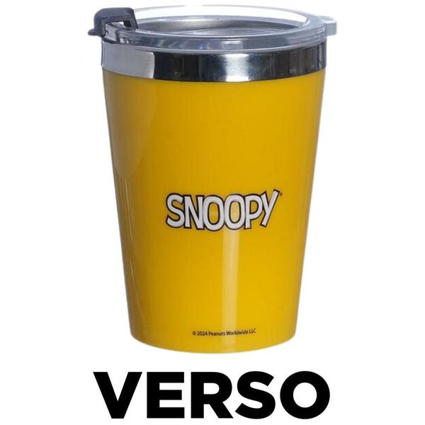 Imagem de Copo Snoopy E Woodstock Térmico Quente Gelado 300ml Com Tampa Oficial Peanuts