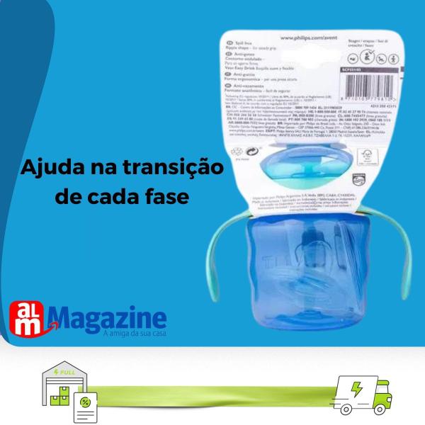 Imagem de Copo Spout Cup Bico de Silicone Menino 200ml 7oz - SCF551/05