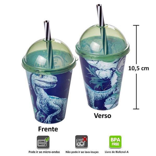 Imagem de Copo Suco e Refrigerante Dinossauro Jurassic World 280ml - 1 unidade