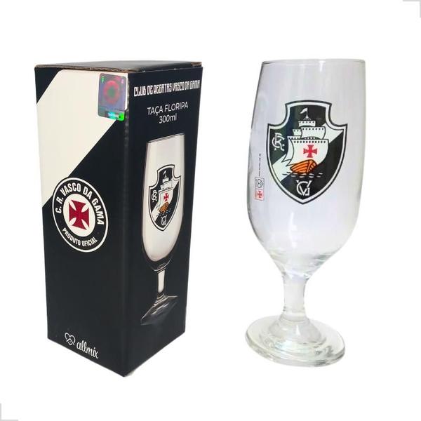 Imagem de Copo Taça Cerveja Chopp Time Do Vasco Gama Licenciado 300ml