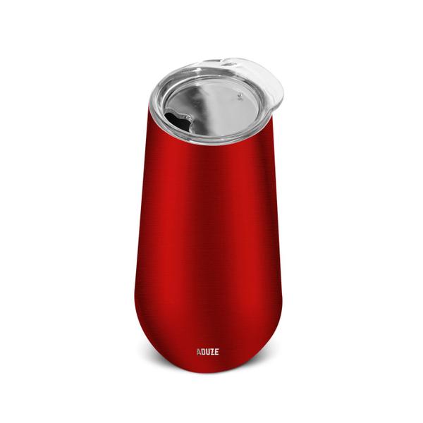 Imagem de Copo Taça Térmica Aduze Champagne Espumante Vermelho Metal 150ml