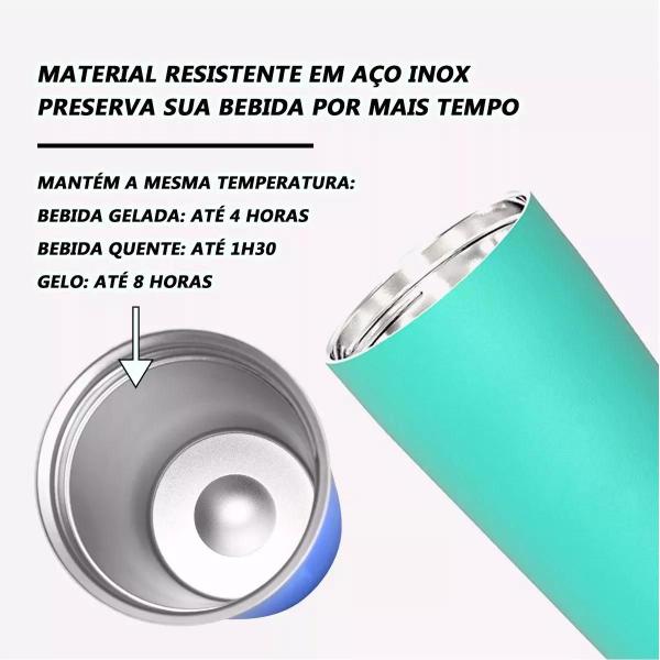 Imagem de Copo Termico 420ml COM Caixa DE Som Bluetooth abridor praia piscina carnaval