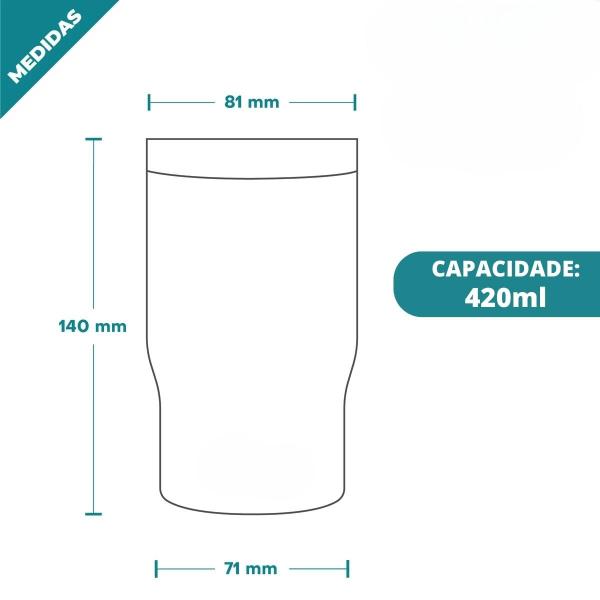 Imagem de  Copo Térmico 420ml Porta Lata E Porta Long Neck