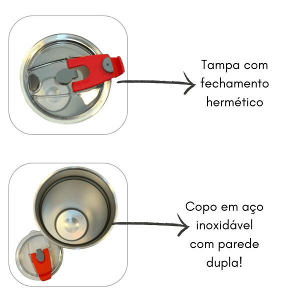 Imagem de Copo Térmico 500ml Frio Quente Infantil Personagens Viagem