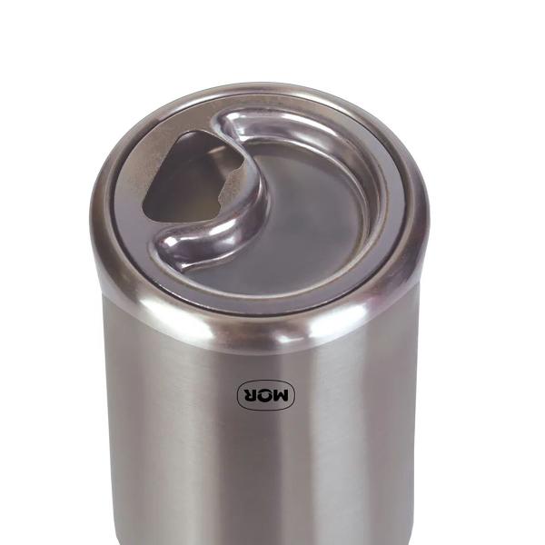 Imagem de Copo Térmico 700ml INOX para Cerveja C/Tampa e Abridor 8046 MOR