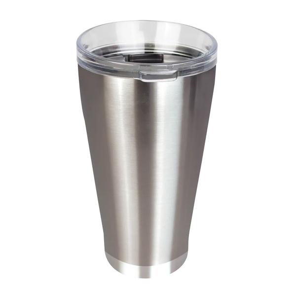 Imagem de Copo Térmico 700ml INOX para Cerveja C/Tampa e Abridor 8046 MOR