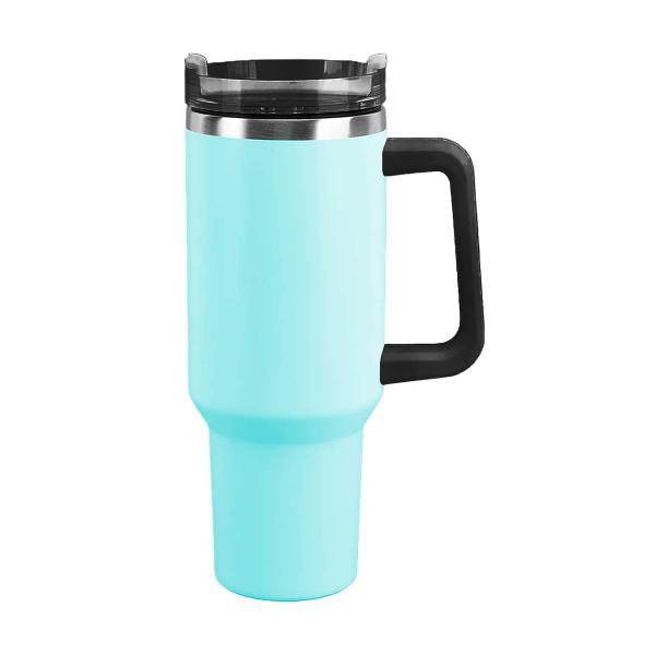 Imagem de Copo Térmico Aço Inox 1200ml Caneca C/ Alça Canudo Água Gelada Quente