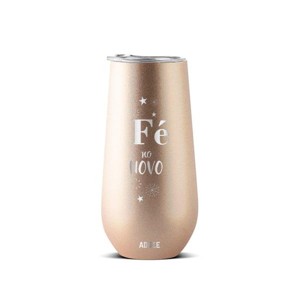 Imagem de Copo Térmico Aduze Champagne Espumante Drink Lux Fé no Novo 150ml