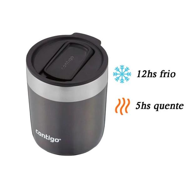 Imagem de Copo Termico Anti-respingo para Caipirinha 296 Ml Cinza Contigo