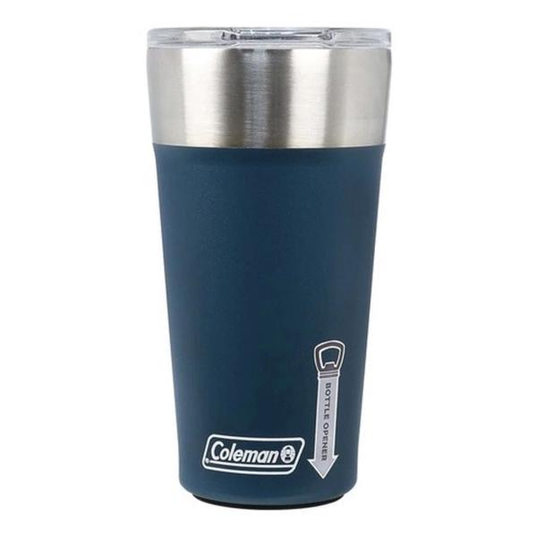 Imagem de Copo Térmico c/ Tampa e Abridor 600ml Coleman Inox 15h Azul