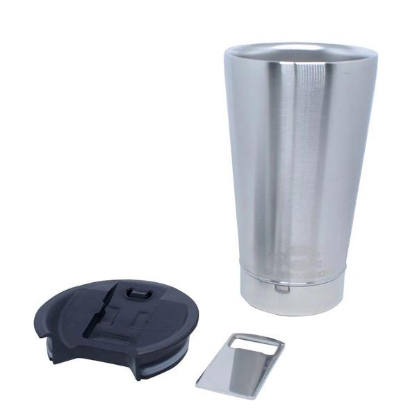 Imagem de Copo Termico Cerveja 473 Ml Otelo Guepardo com Abridor de Garrafa Aco Inox  Nautika 