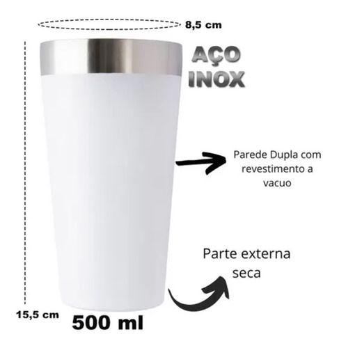 Imagem de Copo Térmico Cerveja Bebida Gelada Aço Inox