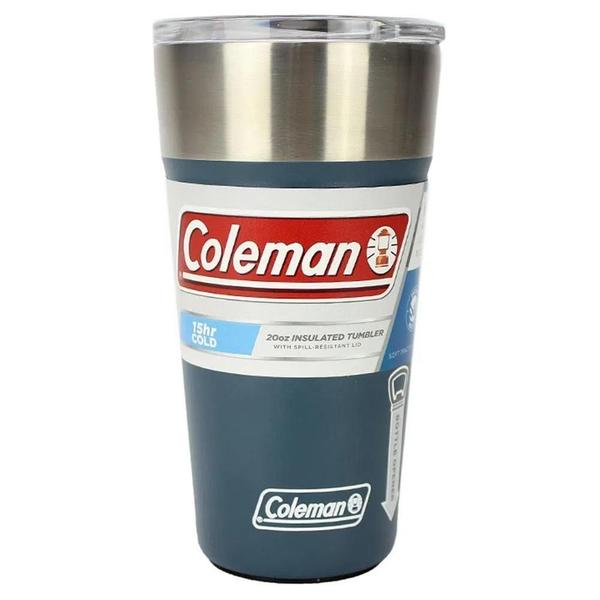 Imagem de Copo Térmico Coleman Cerveja Inox Azul Tampa E Abridor 600Ml