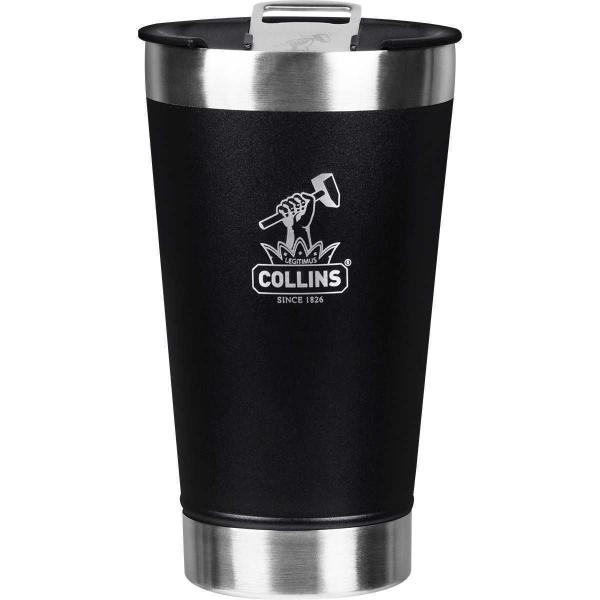 Imagem de Copo Térmico Collins Aço Inox Com Tampa 473Ml Preto