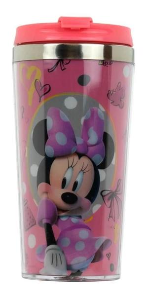 Imagem de Copo Térmico Da Minnie Com Tampa Rosa 450ml - Disney