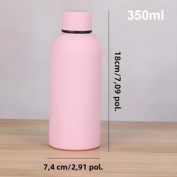 Imagem de Copo Térmico de Aço Inoxidável com Boca Pequena - 750/500/350ml - Garrafa Esportiva a Vácuo