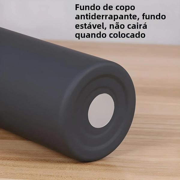 Imagem de Copo Térmico de Aço Inoxidável com Boca Pequena - 750/500/350ml - Garrafa Esportiva a Vácuo