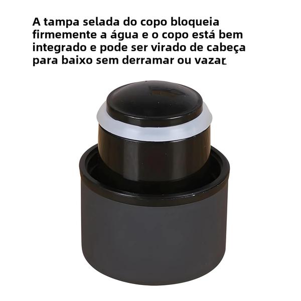 Imagem de Copo Térmico de Aço Inoxidável com Boca Pequena - 750/500/350ml - Garrafa Esportiva a Vácuo