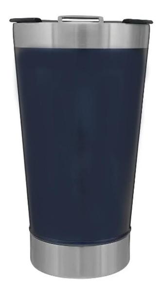 Imagem de Copo Térmico De Cerveja Inox 500 Ml Azul