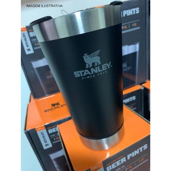 Imagem de Copo Térmico de Cerveja Stanley 473 ml Matte Black com Tampa