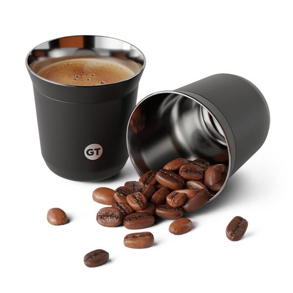 Imagem de Copo Térmico Goldentec Termic Espresso 80ml Preto