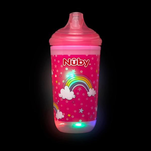 Imagem de Copo Térmico Infantil Antivazamento Divertido Pisca - Pisca 300ml - Nuby