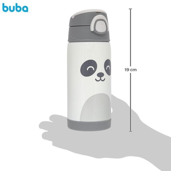 Imagem de Copo Térmico Infantil C/Canudo 400Ml Gumy White 18063 - Buba