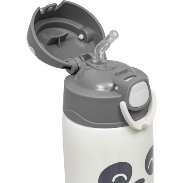 Imagem de Copo Térmico Infantil C/Canudo 400Ml Gumy White 18063 - Buba