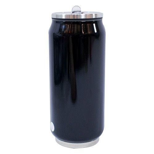 Imagem de Copo Térmico Inox Lata Canudo 350ml - Corinthians