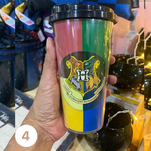 Imagem de Copo Térmico Parede Dupla Funny tema Harry Potter com Tampa 480ml  Loop