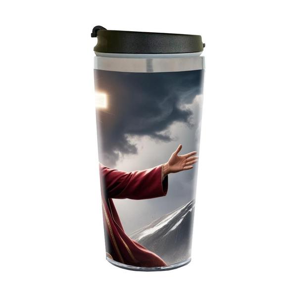 Imagem de Copo Térmico Personalizado Jesus Cristo Senhor 450Ml Inox.