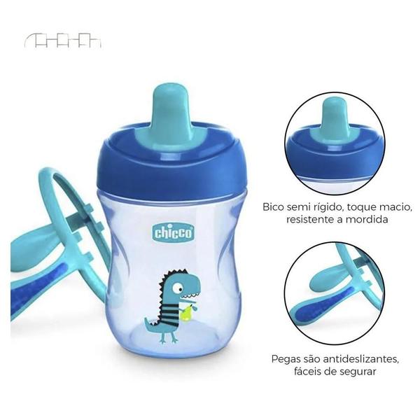 Imagem de Copo Training Cup 200Ml +6M Azul Chicco